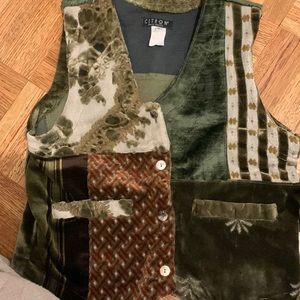 CITRON SANTA MONICA vintage Velvet Vest